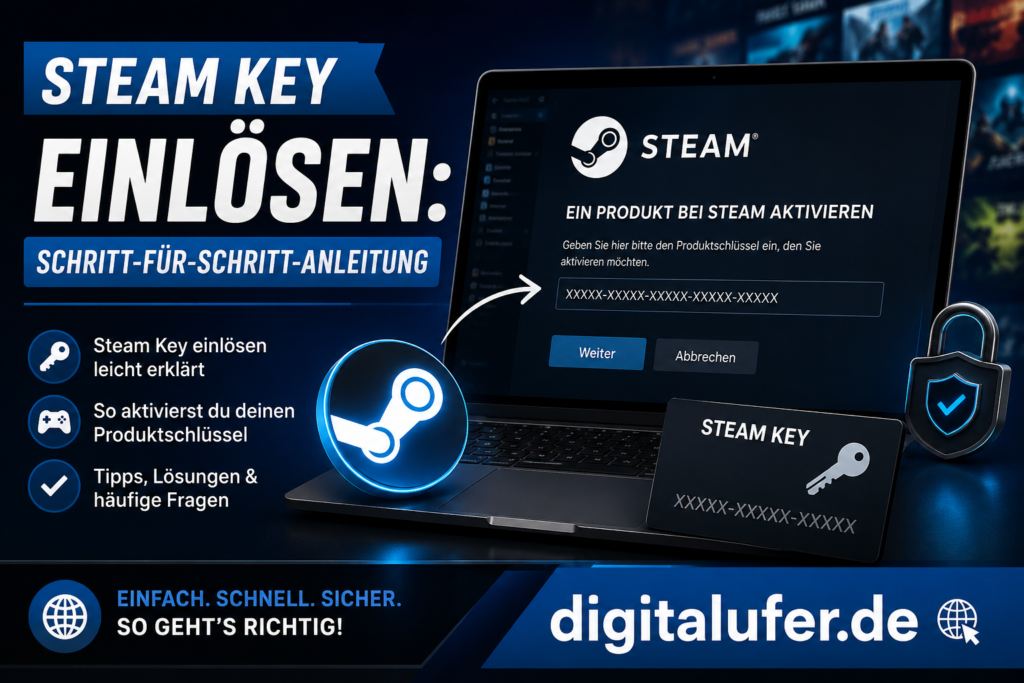 steam key einlösen